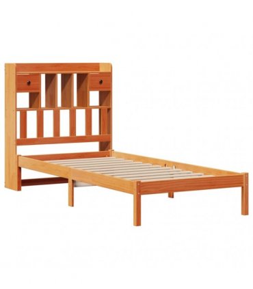 vidaXL Bookcase Bed without Mattress Wax Brown 75x190 cm