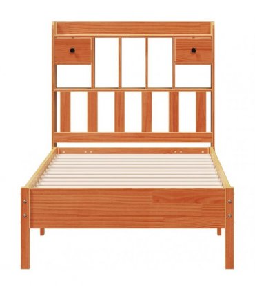vidaXL Bookcase Bed without Mattress Wax Brown 75x190 cm