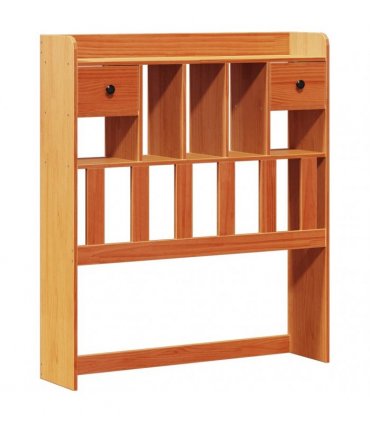 vidaXL Bookcase Bed without Mattress Wax Brown 75x190 cm