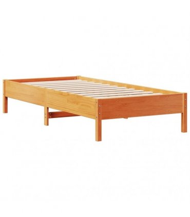 vidaXL Bookcase Bed without Mattress Wax Brown 75x190 cm