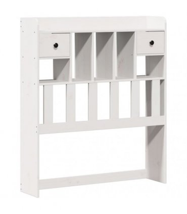 vidaXL Bookcase Bed without Mattress White 90x190cm Solid Wood Pine