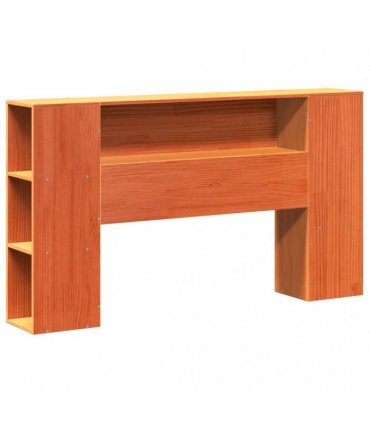 vidaXL Bed Frame without Mattress Wax Brown 135x190 cm Solid Wood Pine
