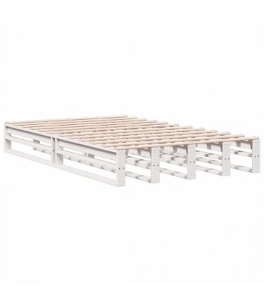 vidaXL Bookcase Bed without Mattress White 135x190 cm Solid Wood Pine