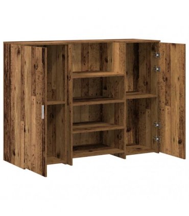 vidaXL Reception Desk Old Wood 135x50x103,5 cm Engineered Wood