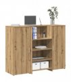 vidaXL Reception Desk Artisan Oak 135x50x103,5 cm Engineered Wood