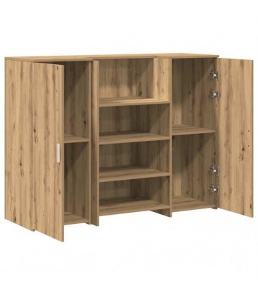 vidaXL Reception Desk Artisan Oak 135x50x103,5 cm Engineered Wood
