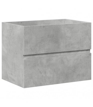 vidaXL 2 Piece Bathroom Furniture Set Concrete Grey Engineered Wood