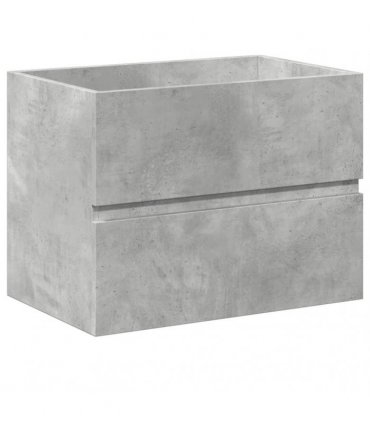 vidaXL 2 Piece Bathroom Furniture Set Concrete Grey Engineered Wood