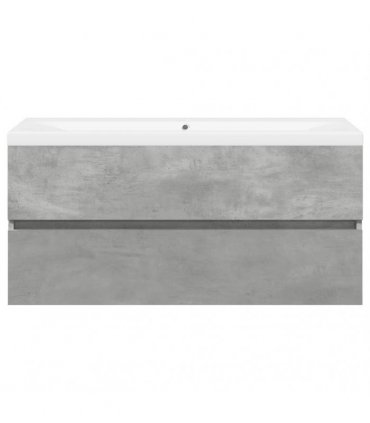vidaXL 2 Piece Bathroom Furniture Set Concrete Grey Engineered Wood