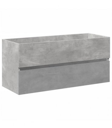 vidaXL 2 Piece Bathroom Furniture Set Concrete Grey Engineered Wood