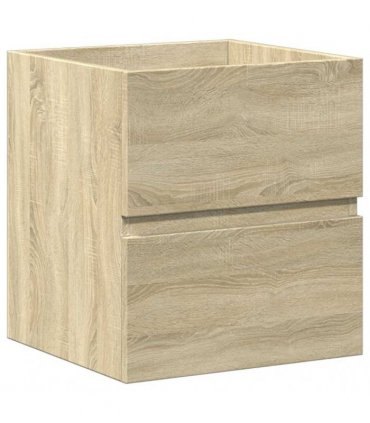 vidaXL 2 Piece Bathroom Furniture Set Sonoma Oak Engineered Wood
