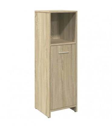 vidaXL 4 Piece Bathroom Furniture Set Sonoma Oak Engineered Wood