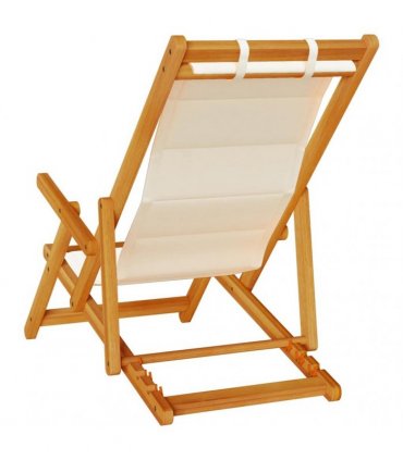 vidaXL Beach Chair 2 pcs Brown Solid Acacia Wood