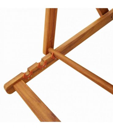 vidaXL Beach Chair 2 pcs Brown Solid Acacia Wood