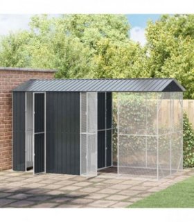 vidaXL Bird Cage Anthracite 430 x 208 x 247 cm