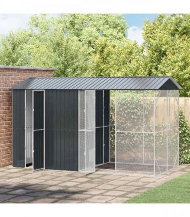 vidaXL Bird Cage Anthracite 430 x 208 x 247 cm