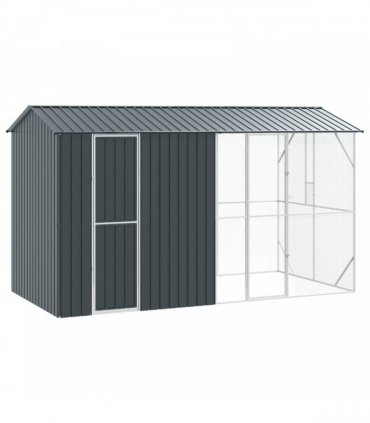 vidaXL Bird Cage Anthracite 430 x 208 x 247 cm