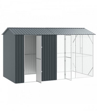 vidaXL Bird Cage Anthracite 430 x 208 x 247 cm