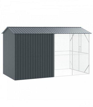 vidaXL Bird Cage Anthracite 430 x 208 x 247 cm
