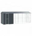 vidaXL Bird Cage Anthracite 645 x 208 x 247 cm