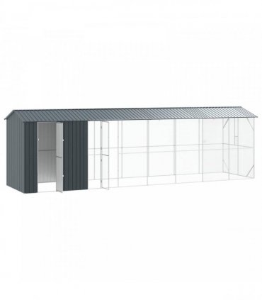 vidaXL Bird Cage Anthracite 860 x 208 x 247 cm