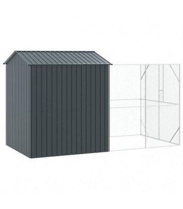 vidaXL Bird Cage Anthracite 418 x 210 x 247 cm Galvanised Steel