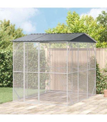 vidaXL Bird Cage Anthracite 227 x 310 x 247 cm
