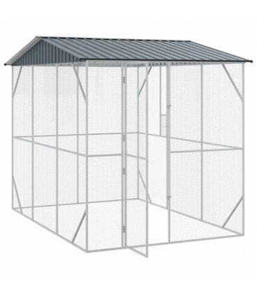 vidaXL Bird Cage Anthracite 227 x 310 x 247 cm