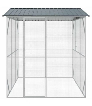 vidaXL Bird Cage Anthracite 227 x 310 x 247 cm