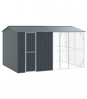 vidaXL Bird Cage Anthracite 430 x 310 x 247 cm