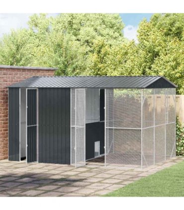vidaXL Bird Cage Anthracite 430 x 310 x 247 cm