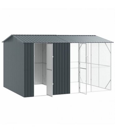 vidaXL Bird Cage Anthracite 430 x 310 x 247 cm