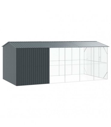 vidaXL Bird Cage Anthracite 645 x 310 x 247 cm