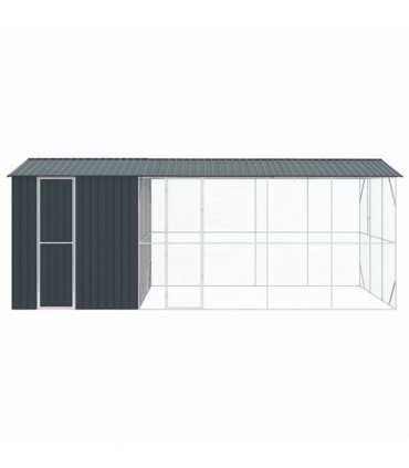 vidaXL Bird Cage Anthracite 645 x 310 x 247 cm