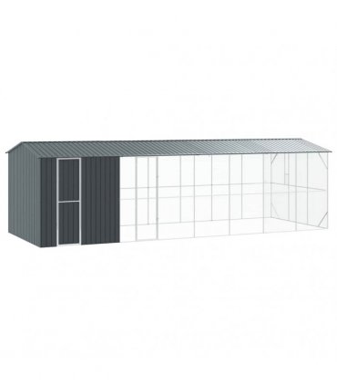vidaXL Bird Cage Anthracite 860 x 310 x 247 cm