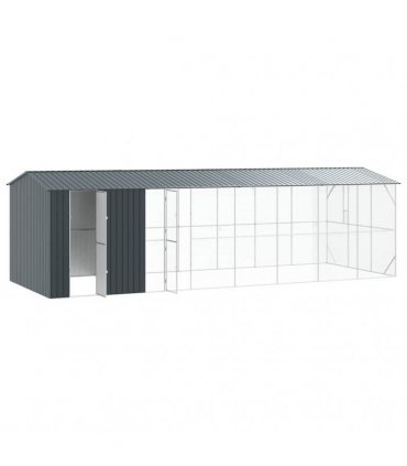 vidaXL Bird Cage Anthracite 860 x 310 x 247 cm