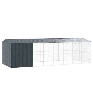 vidaXL Bird Cage Anthracite 860 x 310 x 247 cm