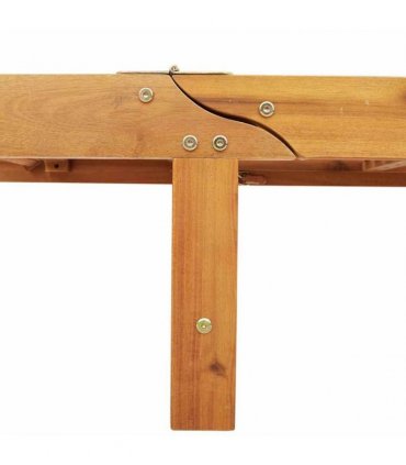 vidaXL Sun Lounger 2 pcs Solid Acacia Wood Taupe