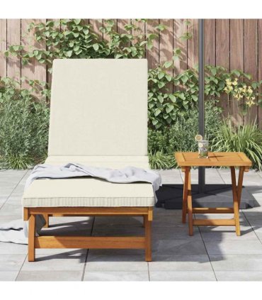 vidaXL Sun Lounger 2 pcs Solid Acacia Wood Brown