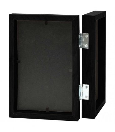 vidaXL Bifold Photo Frame Collage Black 2x(21x29,7 cm)