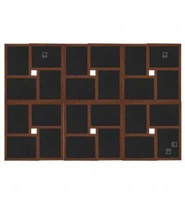 vidaXL Collage Photo Frame for 24x(10x15 cm) Picture Dark Brown MDF