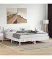 vidaXL Bed Frame without Mattress White 200x200 cm Solid Wood Pine