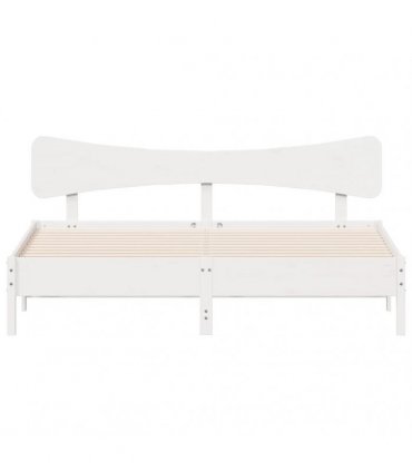 vidaXL Bed Frame without Mattress White 160x200 cm Solid Wood Pine