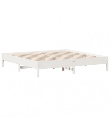 vidaXL Bed Frame without Mattress White 160x200 cm Solid Wood Pine