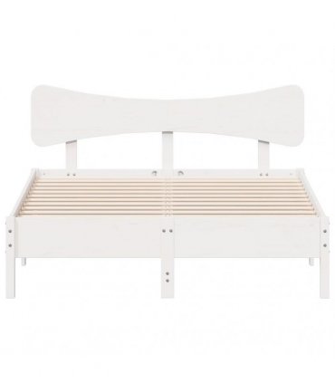 vidaXL Bed Frame without Mattress White 120x200 cm Solid Wood Pine