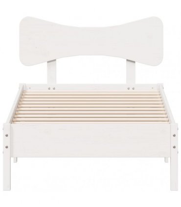 vidaXL Bed Frame without Mattress White 100x200 cm Solid Wood Pine
