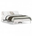 vidaXL Bed Frame without Mattress White 120x190 cm Solid Wood Pine