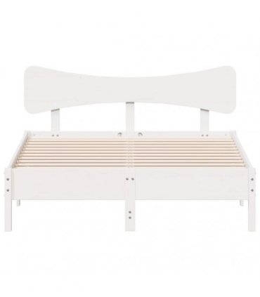 vidaXL Bed Frame without Mattress White 120x190 cm Solid Wood Pine