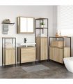 vidaXL Bathroom Furniture Set 5 pcs Beige Engineered wood