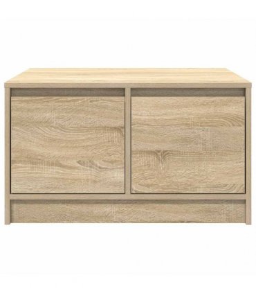 vidaXL Coffee Table with Drawers Sonoma Oak 70,5x70x40 cm